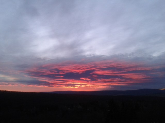 téli naplemente - fotó Ráczné Szabó Rita